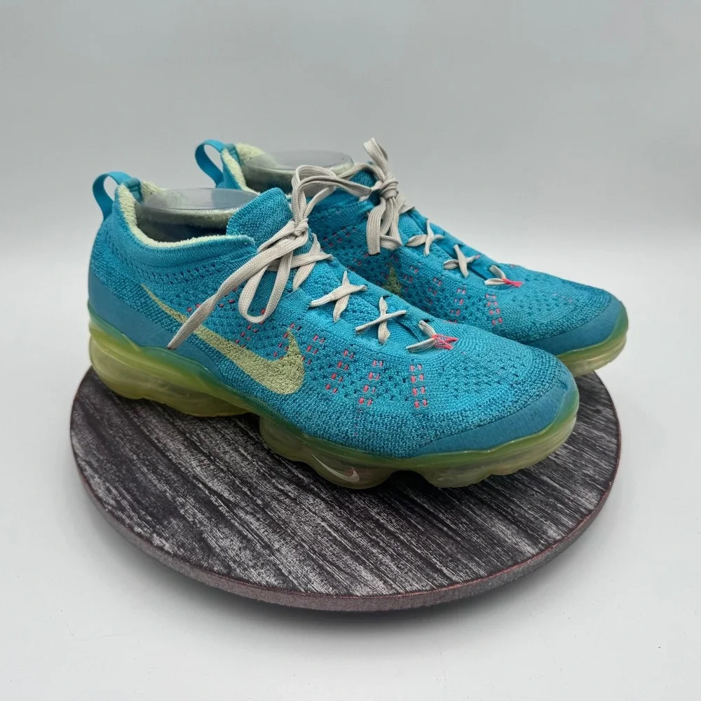 Nike Air VaporMax Flyknit 3 Sneakers Mens 9 Blue Volt‎ Running Shoes DV1628-400